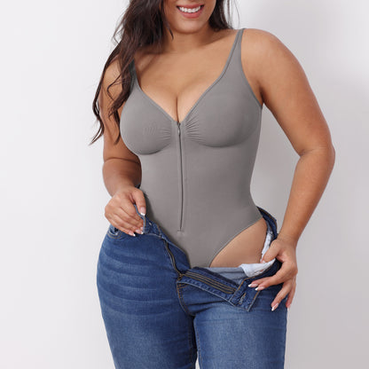 body gainant gris silhouette affinée taille sculptée silka paris