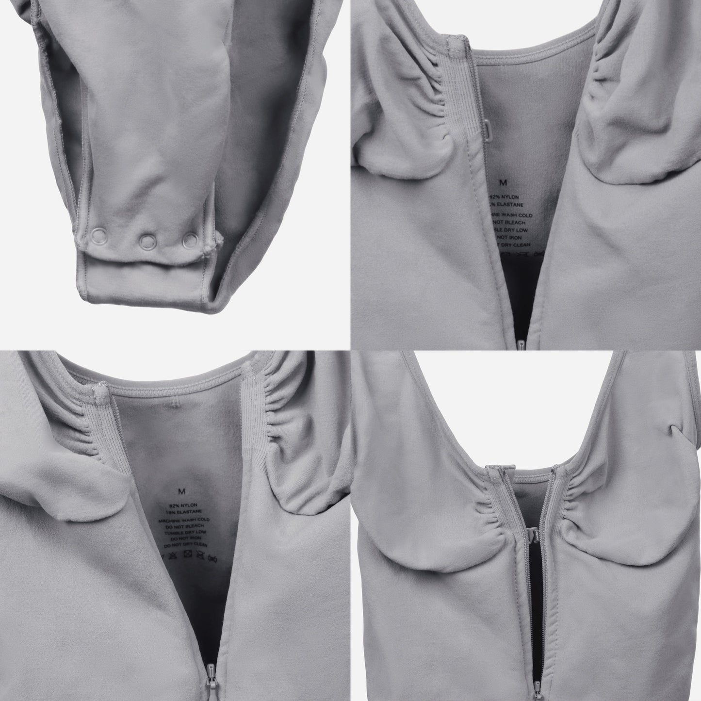 Body Gainant Sculptant Zip Femme — Silka Paris