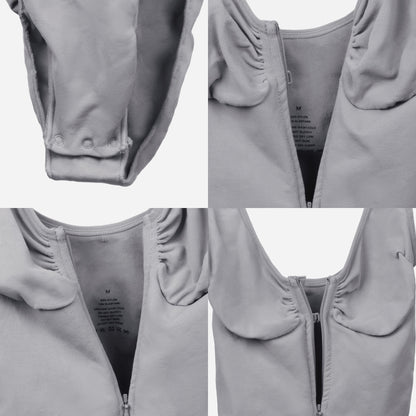 Body Gainant Sculptant Zip Femme — Silka Paris